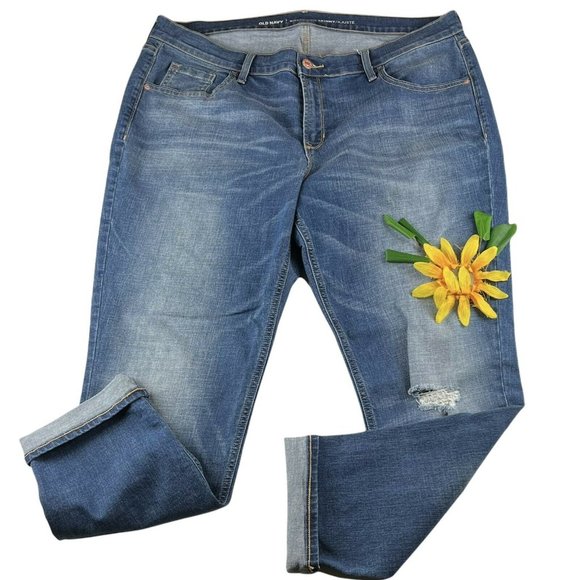 Old Navy Denim - Old Navy Jeans Womens Size 16 Blue Boyfriend Skinny High Rise Pants